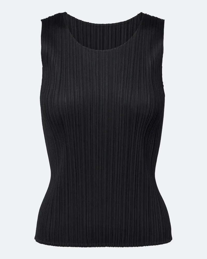 Issey Miyake Top Basics Schwarz
