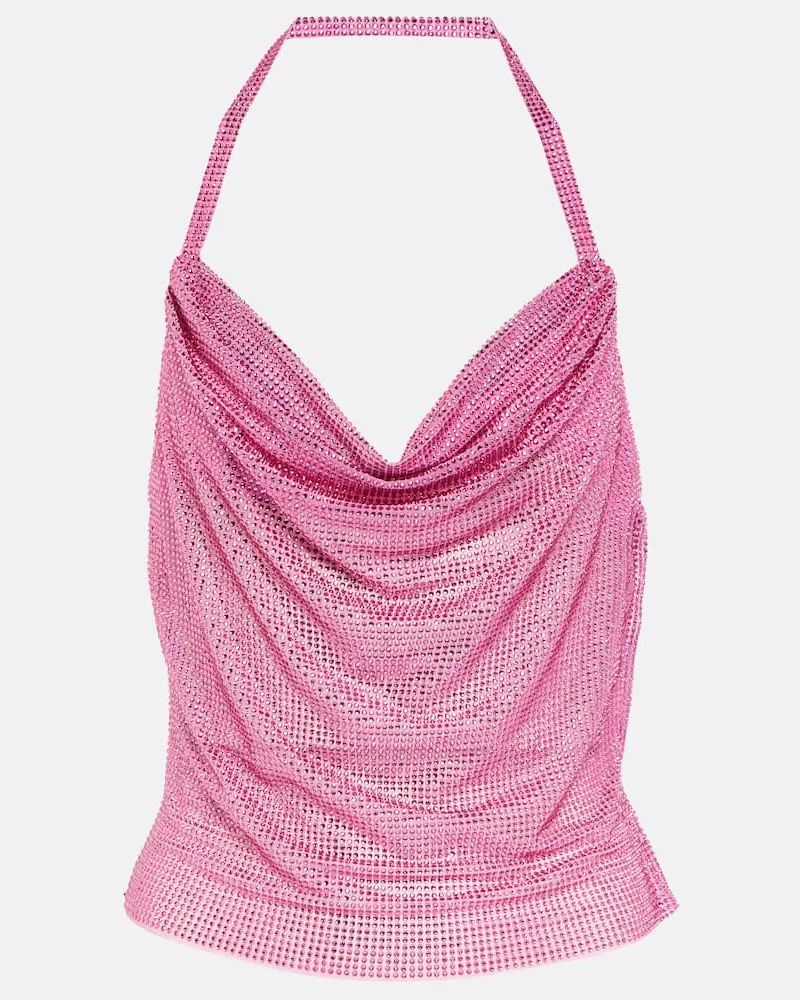 Giuseppe di Morabito Verziertes Top Rosa