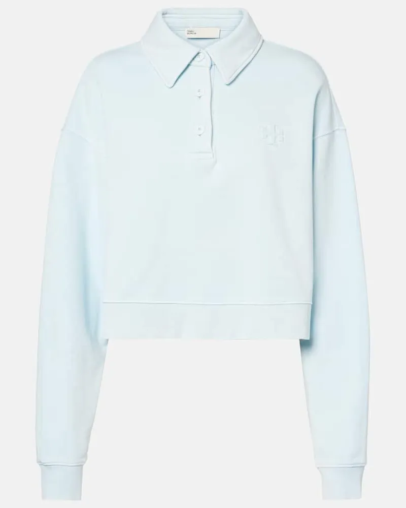 Tory Burch Polopullover aus Baumwolle Grau