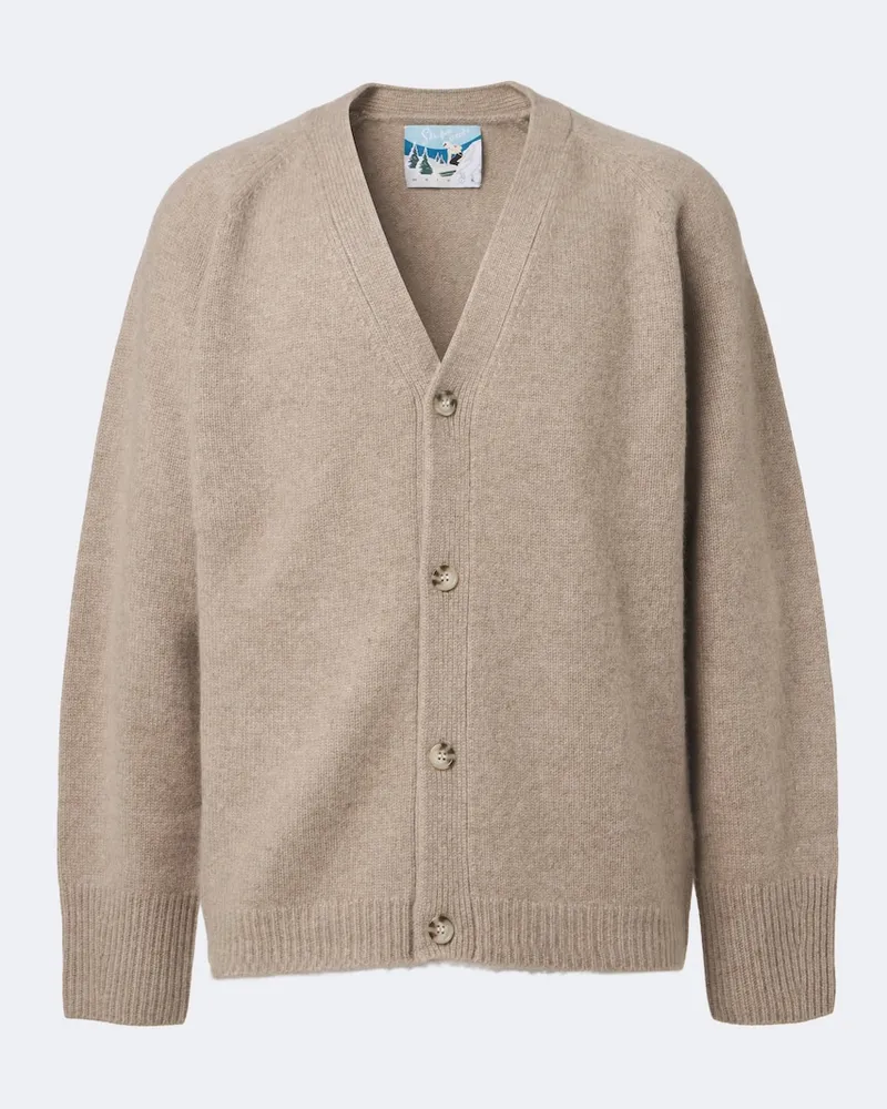 arch4 Cardigan aus Kaschmir Beige