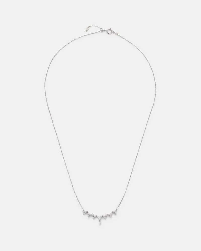 PERSEE Persée Halskette aus 18kt Weißgold mit Diamanten Silber