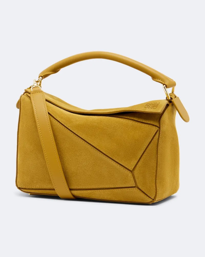 Loewe Henkeltasche Featherlight Puzzle Small Gelb