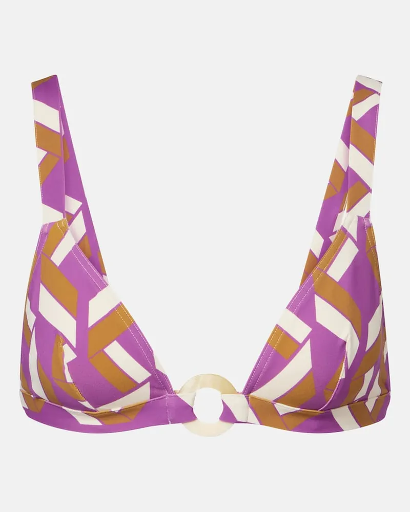 Eres Bedrucktes Bikini-Oberteil Must Multicolor