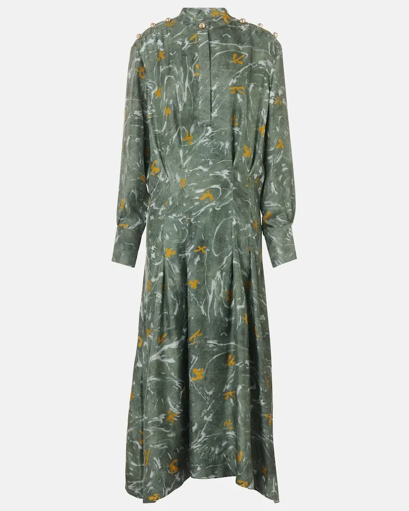 Altuzarra Maxikleid Felicia aus Seide Grün