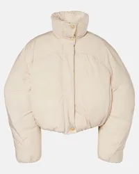 Jacquemus Wattierte Jacke La Doudoune Courte Caraco Weiss