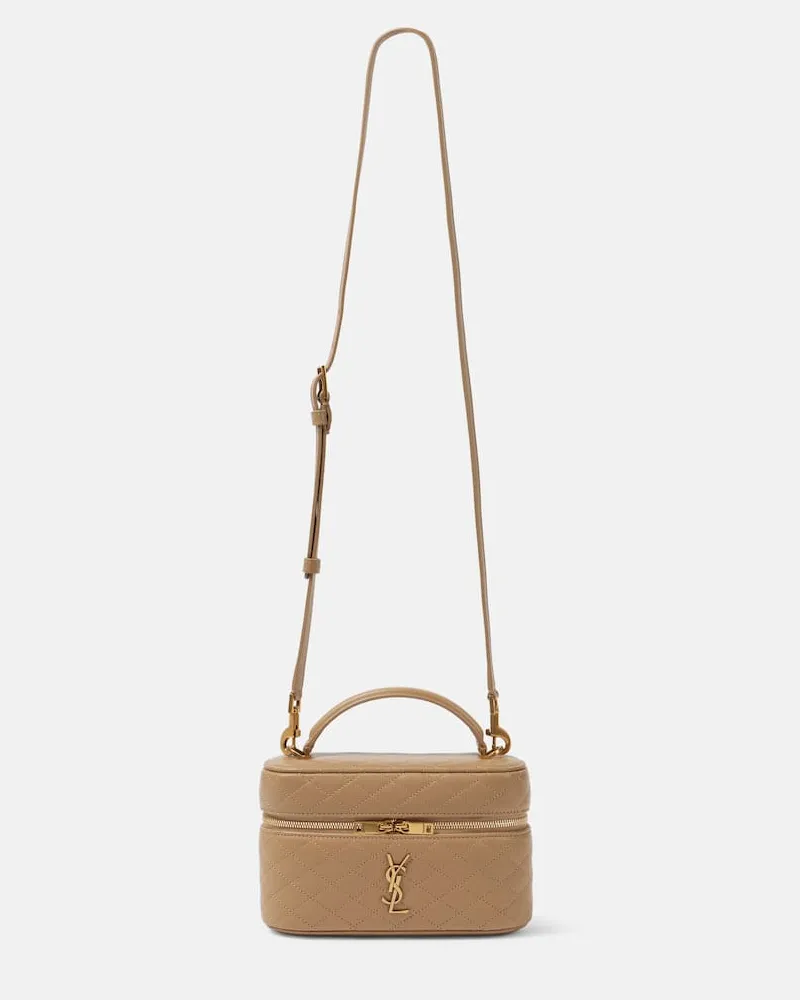 Saint Laurent Schultertasche Gaby aus Leder Braun