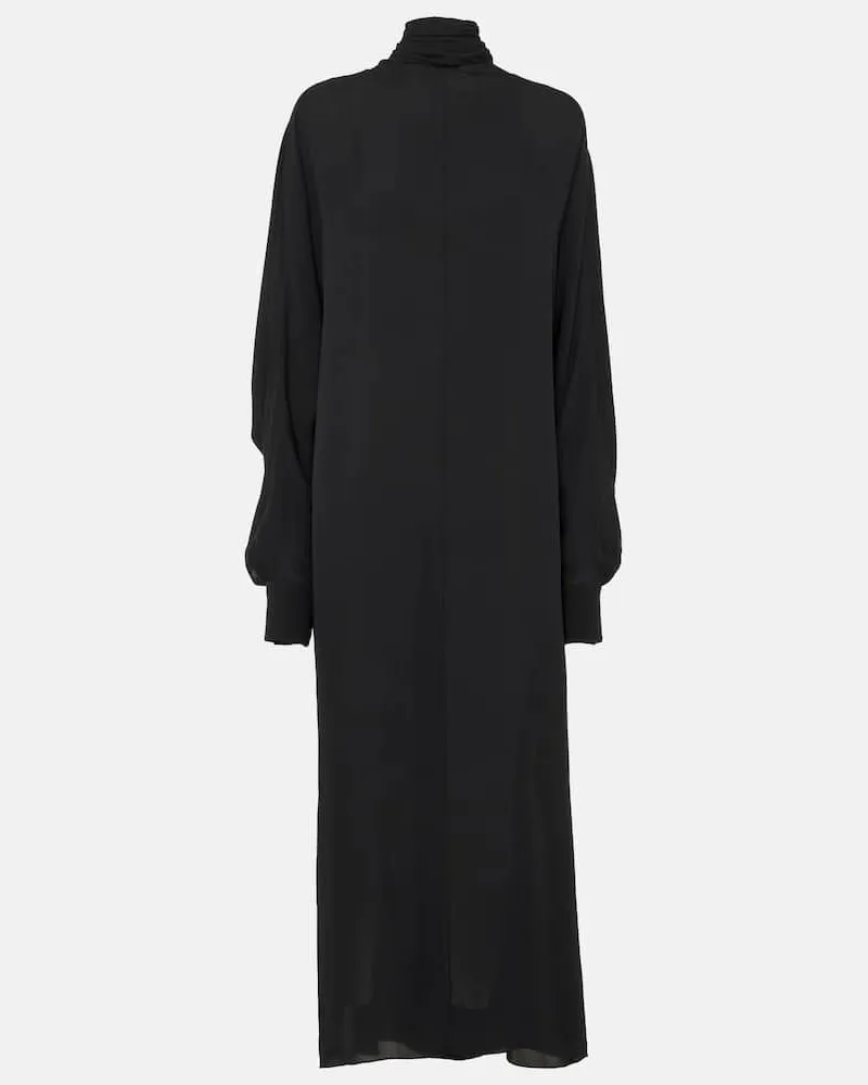 KHAITE Maxikleid Lexi aus Seiden-Georgette Schwarz