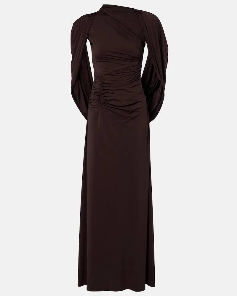Rachel Gilbert Robe Ather aus Jersey Braun