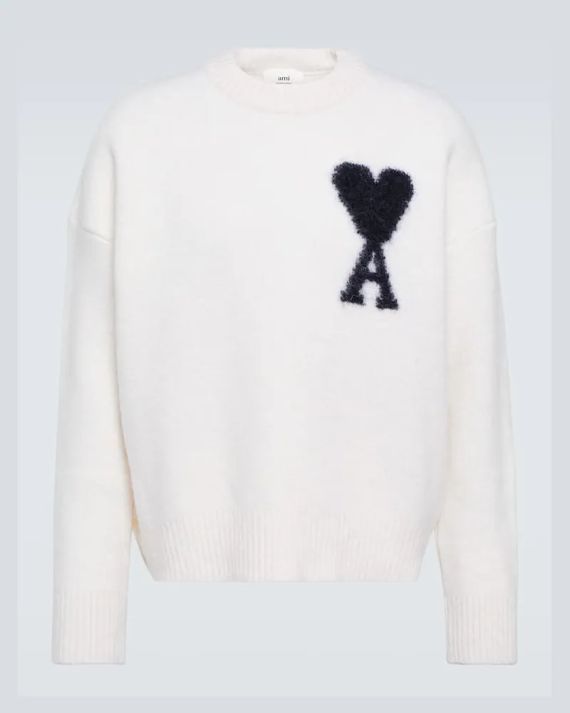 AMI Paris Pullover aus einem Wollgemisch Schwarz