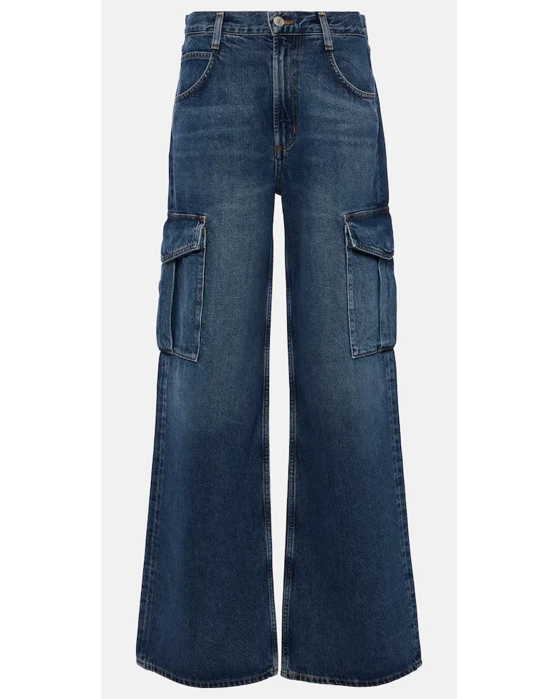 AGOLDE Cargohose Minka aus Denim Blau