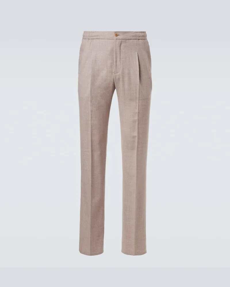 Rubinacci Hose aus Schurwolle Beige