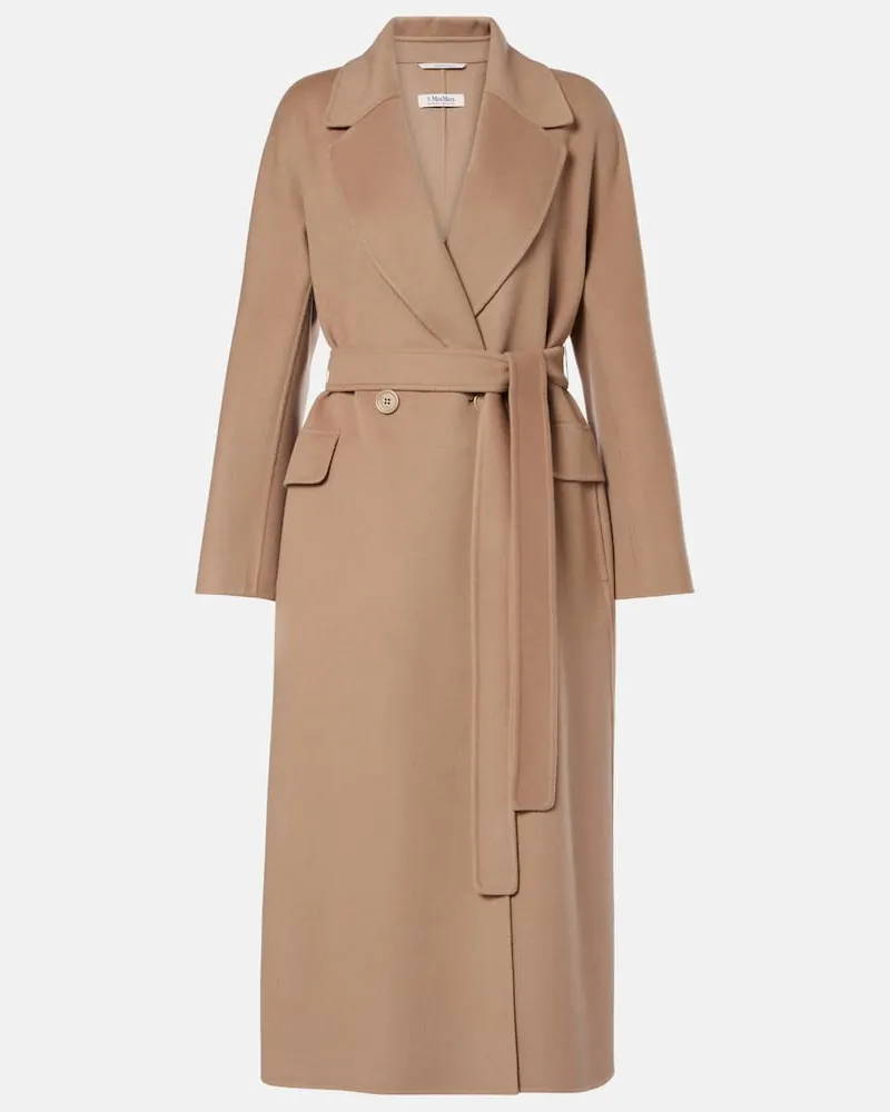Max Mara Mantel Enzo aus Schurwolle Beige