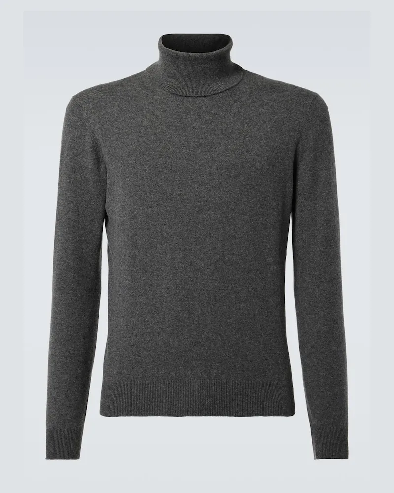 Loro Piana Rollkragenpullover aus Kaschmir Grau