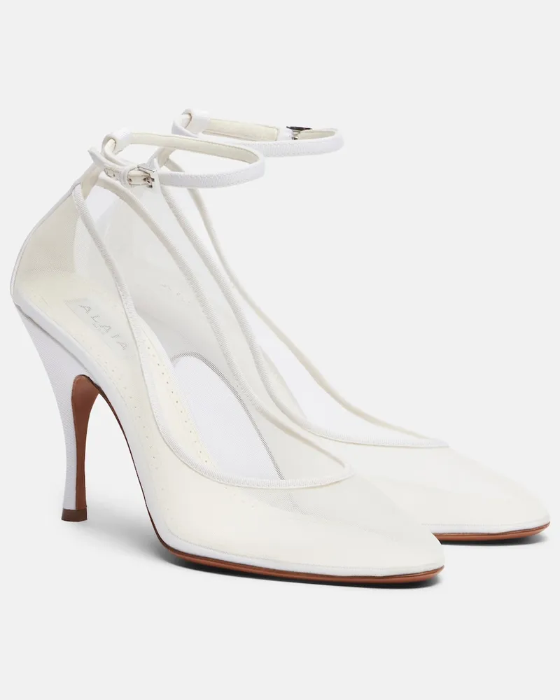 Alaïa Alaïa Pumps aus Mesh Weiß