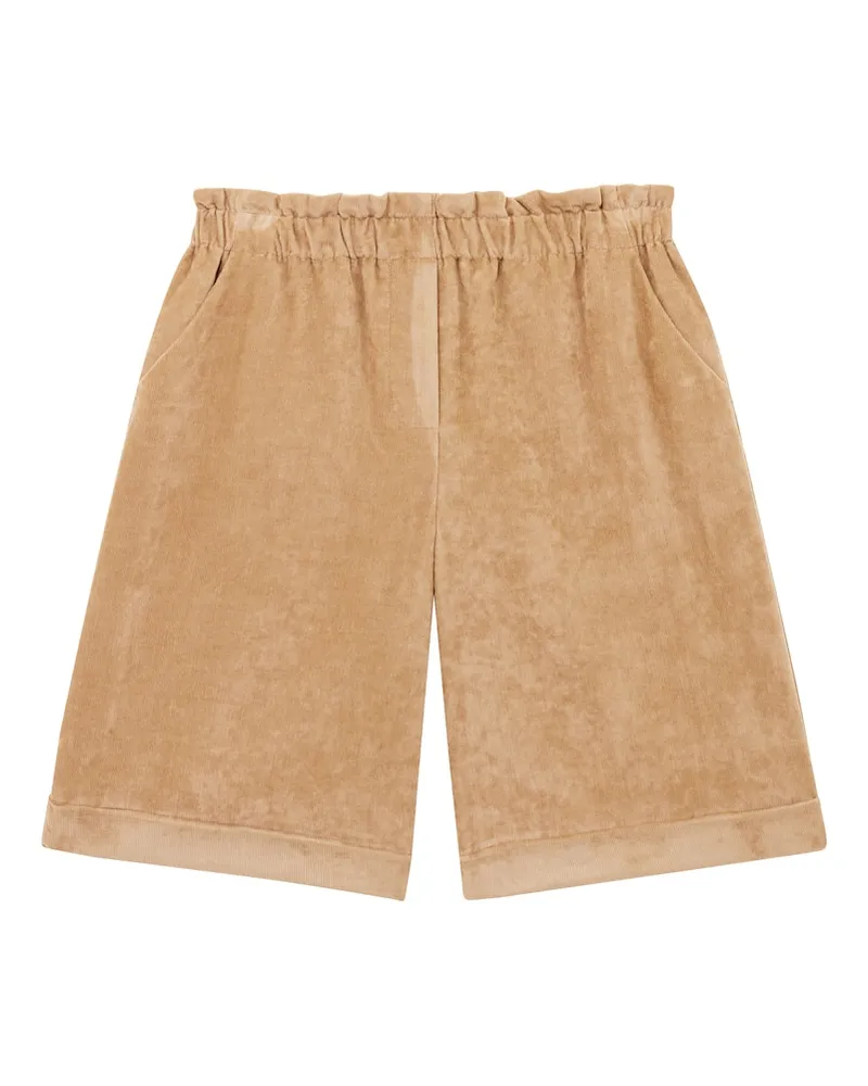 Moncler Shorts aus Cord Beige