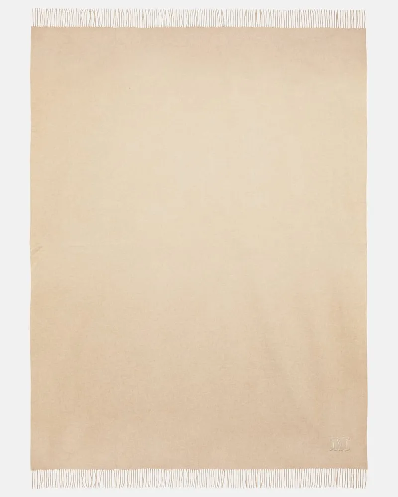 Max Mara Decke aus Kaschmir Beige