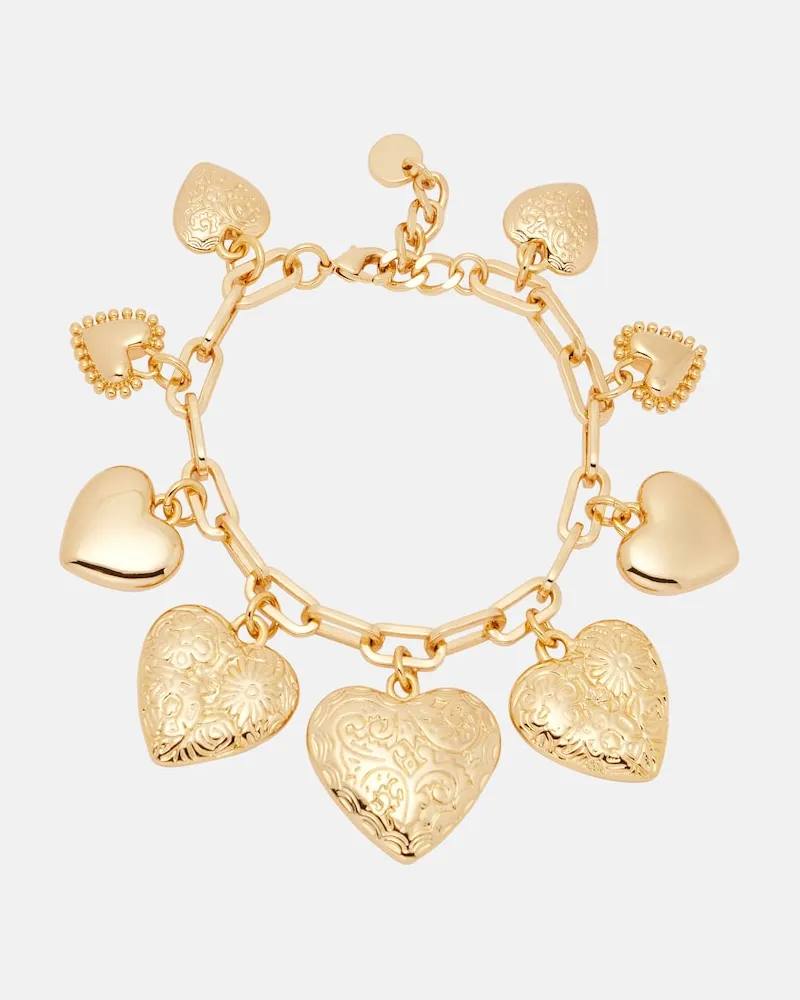 Self-Portrait Armband mit Anhängern Gold