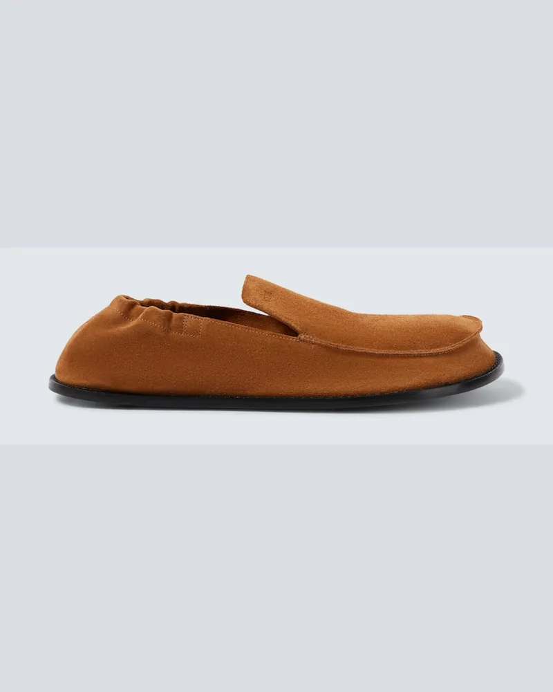 Loewe Slip-Ons Flex aus Veloursleder Braun