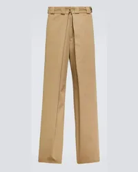 Givenchy Weite Chinohose aus Canvas Beige