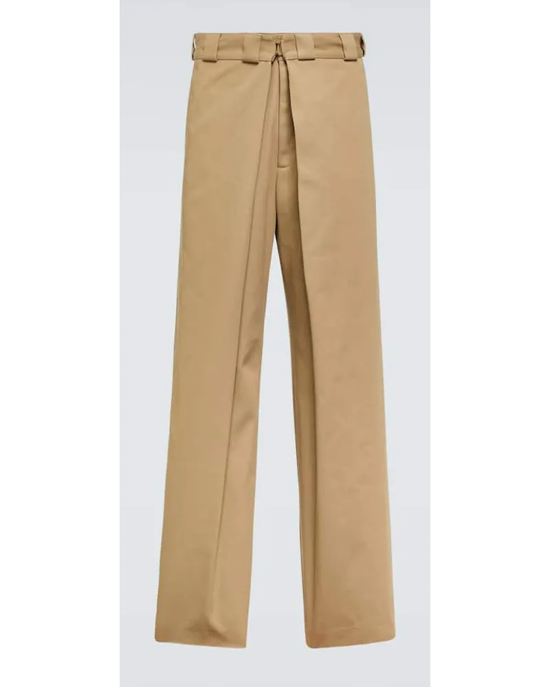 Givenchy Weite Chinohose aus Canvas Beige