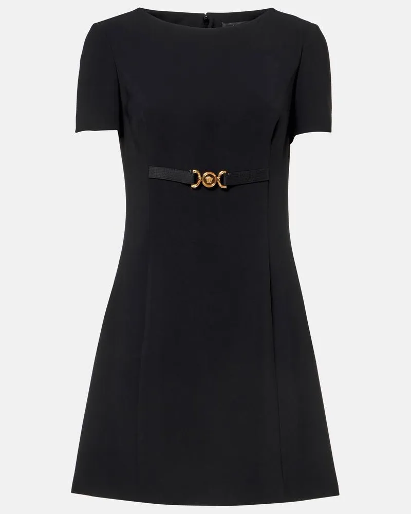 Versace Minikleid Medusa ’95 aus Cady Schwarz
