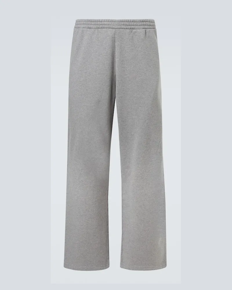 Balenciaga Weite Jogginghose aus Baumwoll-Jersey Grau