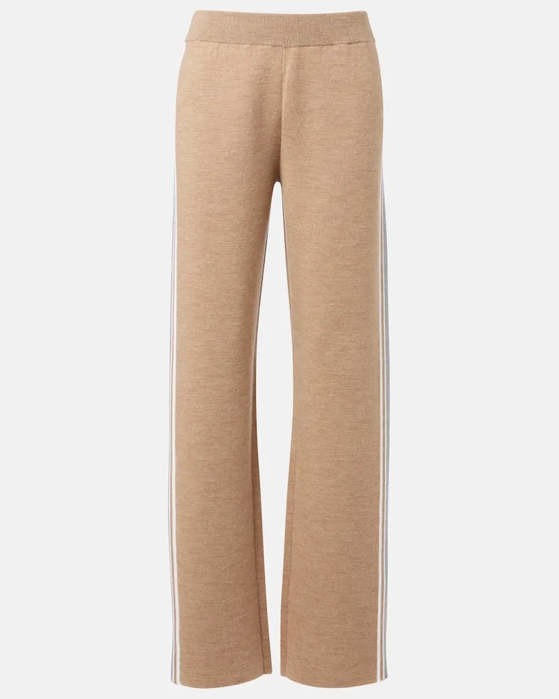 FUSALP Jogginghose Benada aus einem Wollgemisch Beige