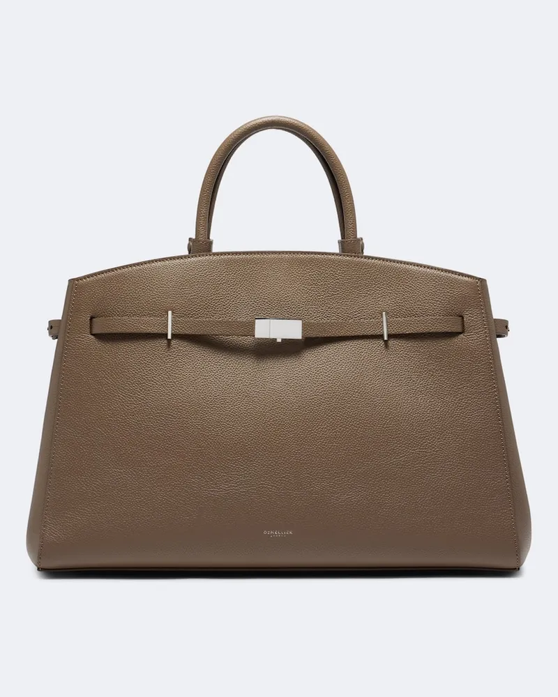 DeMELLIER Henkeltasche Hudson aus Leder Braun