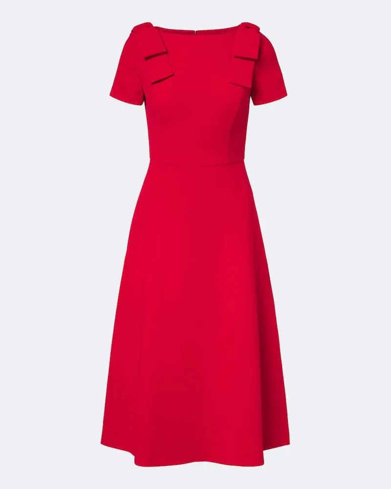 Carolina Herrera New York Midikleid aus Crêpe Rot