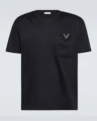 Valentino Garavani T-Shirt aus Baumwolle Schwarz