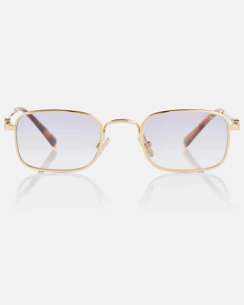 Miu Miu Eckige Sonnenbrille Gold