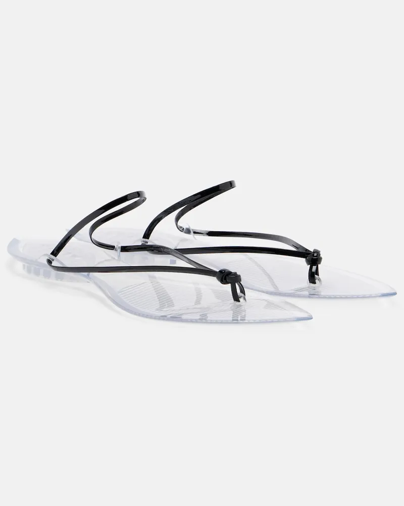 Alaïa Alaïa Sandalen Invisible aus Leder Transparent