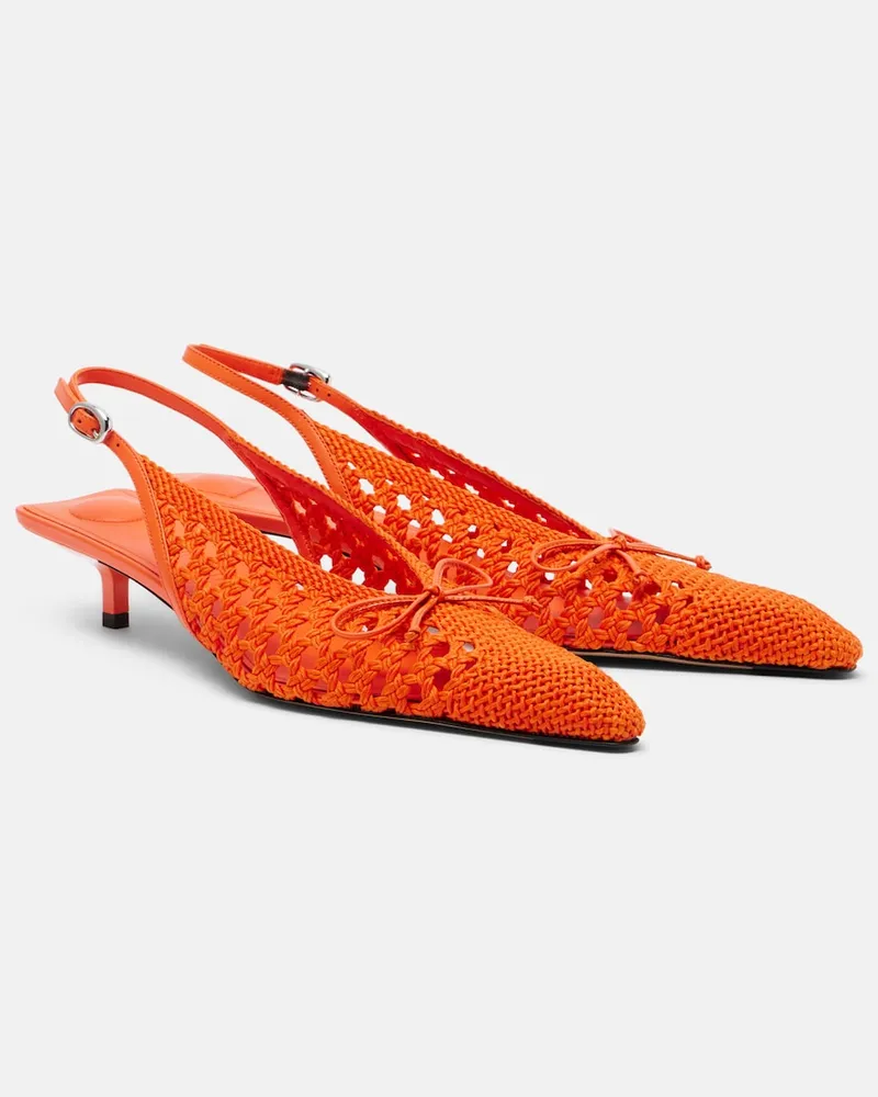 Jacquemus Slingback-Pumps Cubisto Orange
