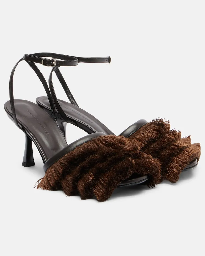 Christopher Esber Sandalen Castanet aus Leder Braun