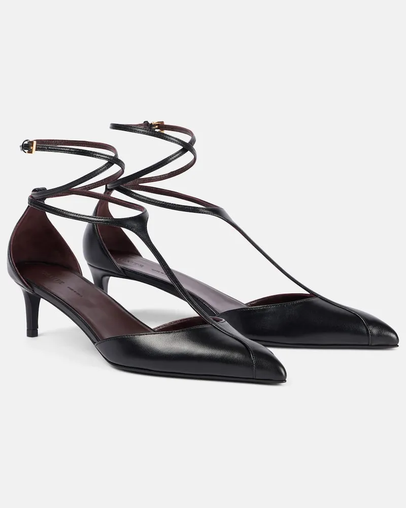 KHAITE Pumps Mia aus Leder Schwarz