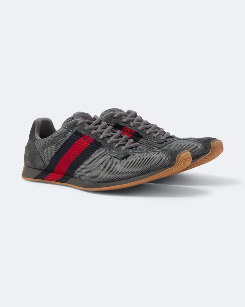 Gucci Sneakers Gucci Tempo mit Veloursleder Grau