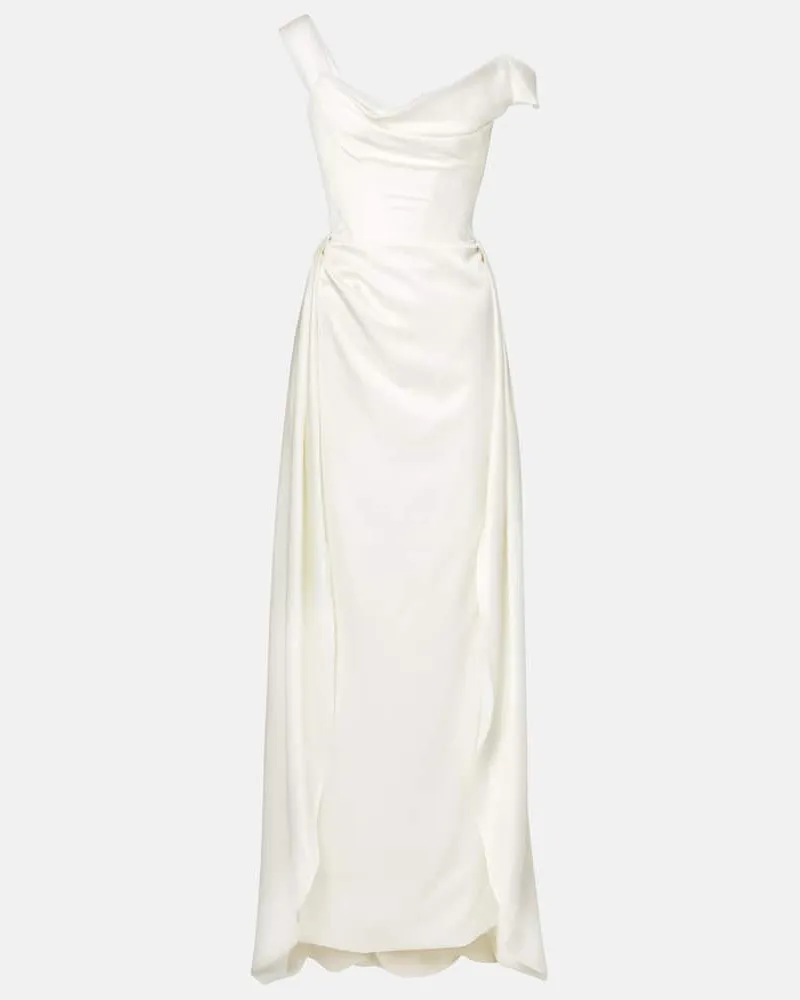 Vivienne Westwood Bridal Robe Nova Grace aus Satin Weiß