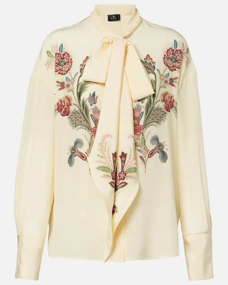Etro Bluse aus Seide Gelb