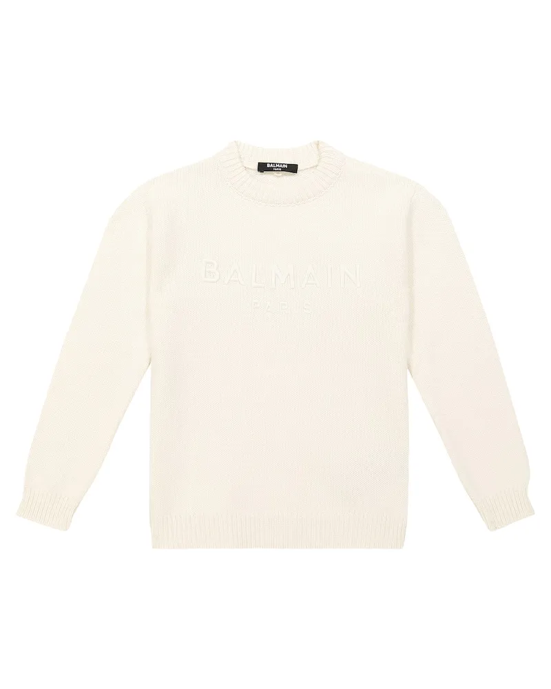 Balmain Pullover aus einem Wollgemisch Beige