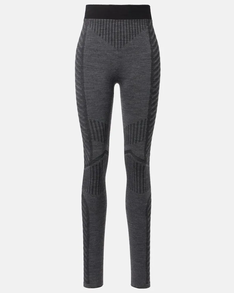 FUSALP High-Rise Ski-Leggings Seamela Grau
