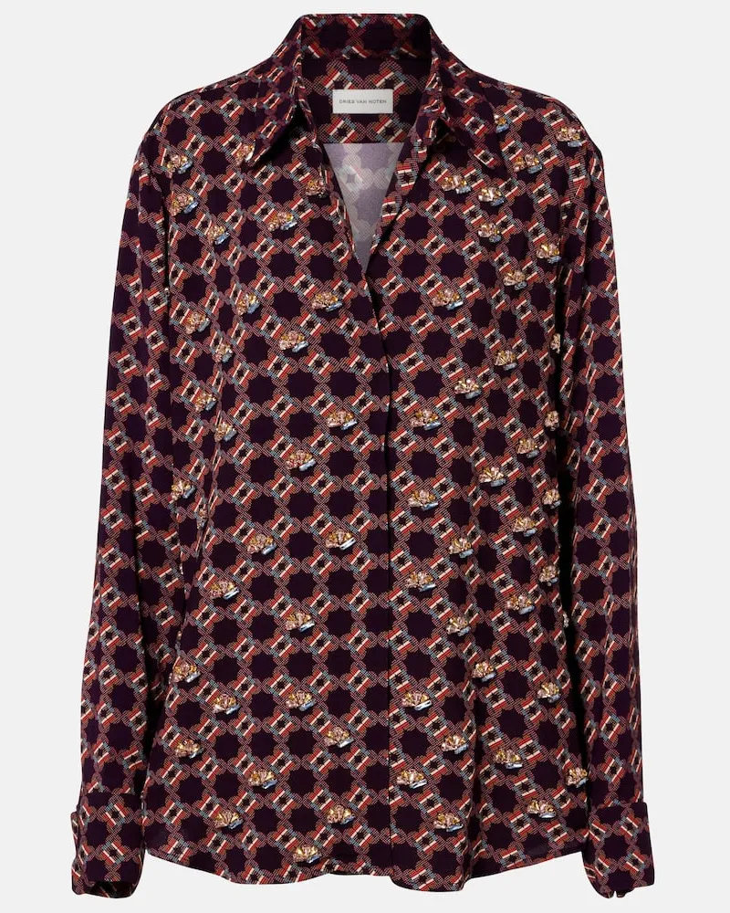 Dries van Noten Bedrucktes Hemd Multicolor