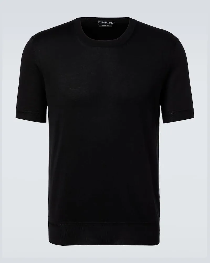 Tom Ford T-Shirt aus Baumwolle Schwarz