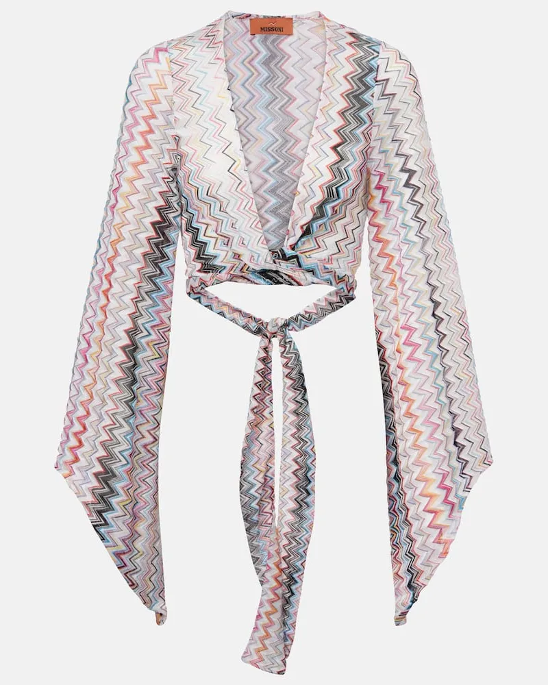 Missoni Cropped-Top aus Häkelstrick Multicolor