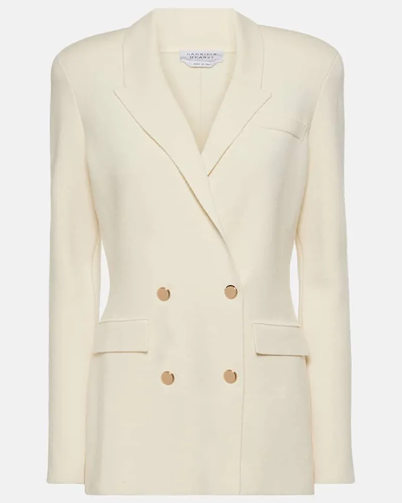 Gabriela Hearst Jacke Bowen aus Schurwolle Weiß