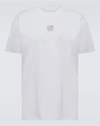 Loewe X On T-Shirt Active aus Jersey Weiss