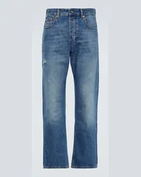 Valentino Garavani Mid-Rise Straight Jeans Blau