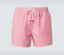 Badeshorts aus Seersucker