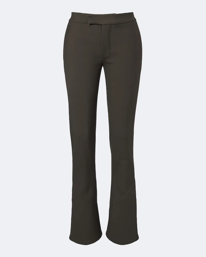 Proenza Schouler Hose Althea aus einem Wollgemisch Grün