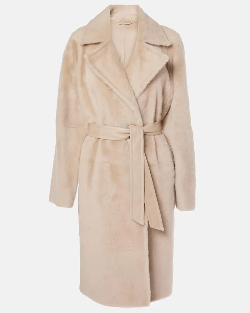 Max Mara Mantel Ulzio aus Kamelhaar Beige