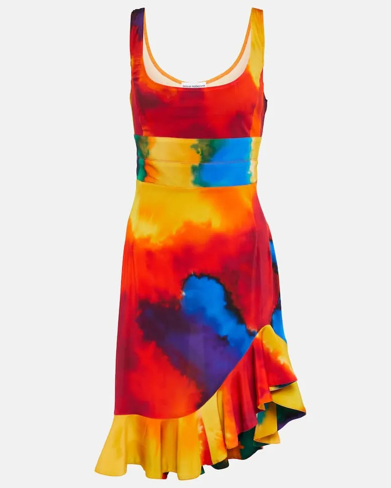 Paco Rabanne Bedrucktes Minikleid Multicolor